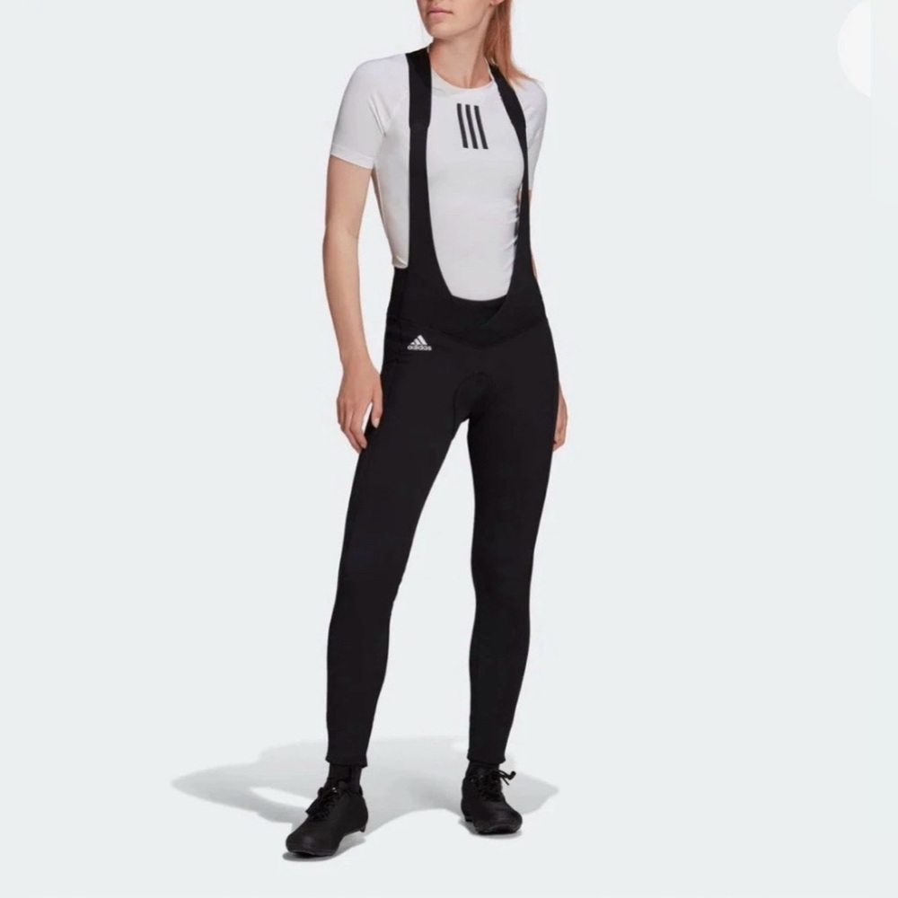 Adidas BIB COLD.RDY Cycling Insulated Black Tights padded Women’s Sz S